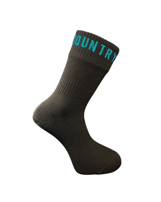 Waterproof Mid Length Socks - BLACK